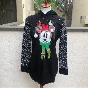 NWT Disney Parks Winter Minnie Mouse Sweater Sz M